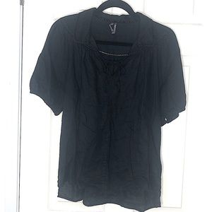 Anthropologie Stitched Blouse